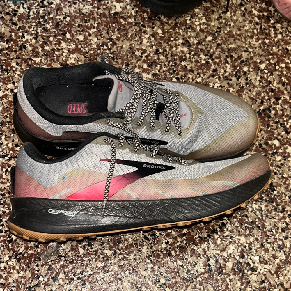 Brooks Gray and Pink Athletic Shoes